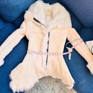 Real Fur Coat Peplum